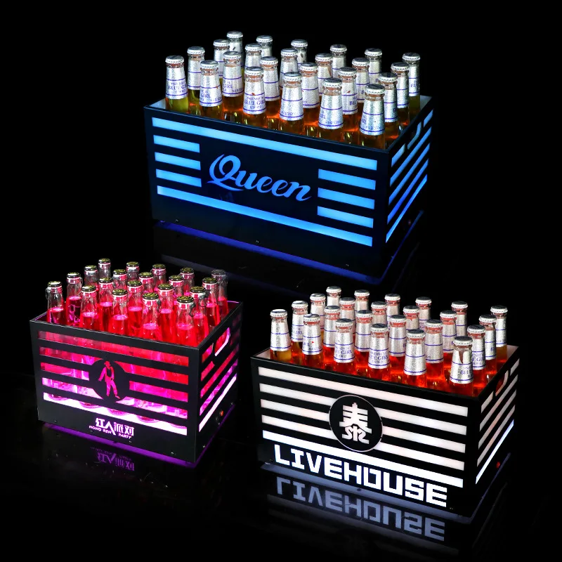 

Luminous ice LED wrought iron ice champagne beer frame iceKTV bar 24 soda beer bucket