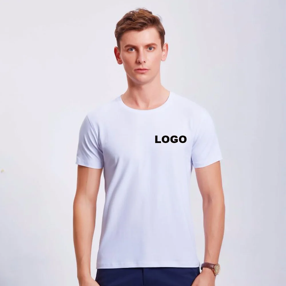 

Work clothes group clothing custom logo brand logo printed round neck short sleeve T-shirt summer work clothes diy
