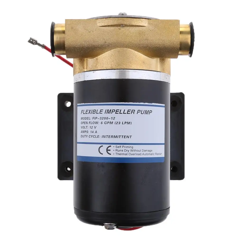 

Boat Marine Yacht Washdown Bilge Pump, Deck Wash Pump. Vane Pump, Engine Cooling Pump 12V 23L/min