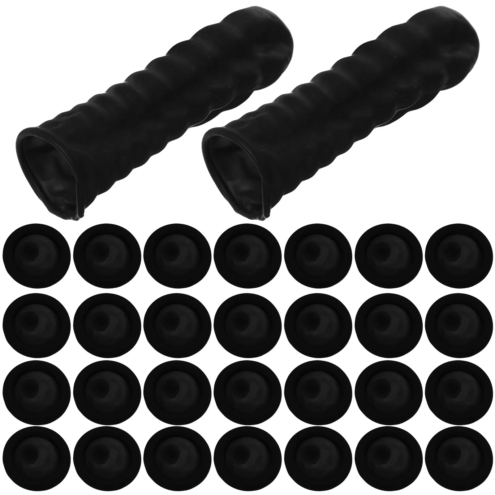 100 Pcs Protector Nitrile Anti-static Finger Cots Door Handle Cover Protection Covers Manicure White Emulsion Joint Sleeve