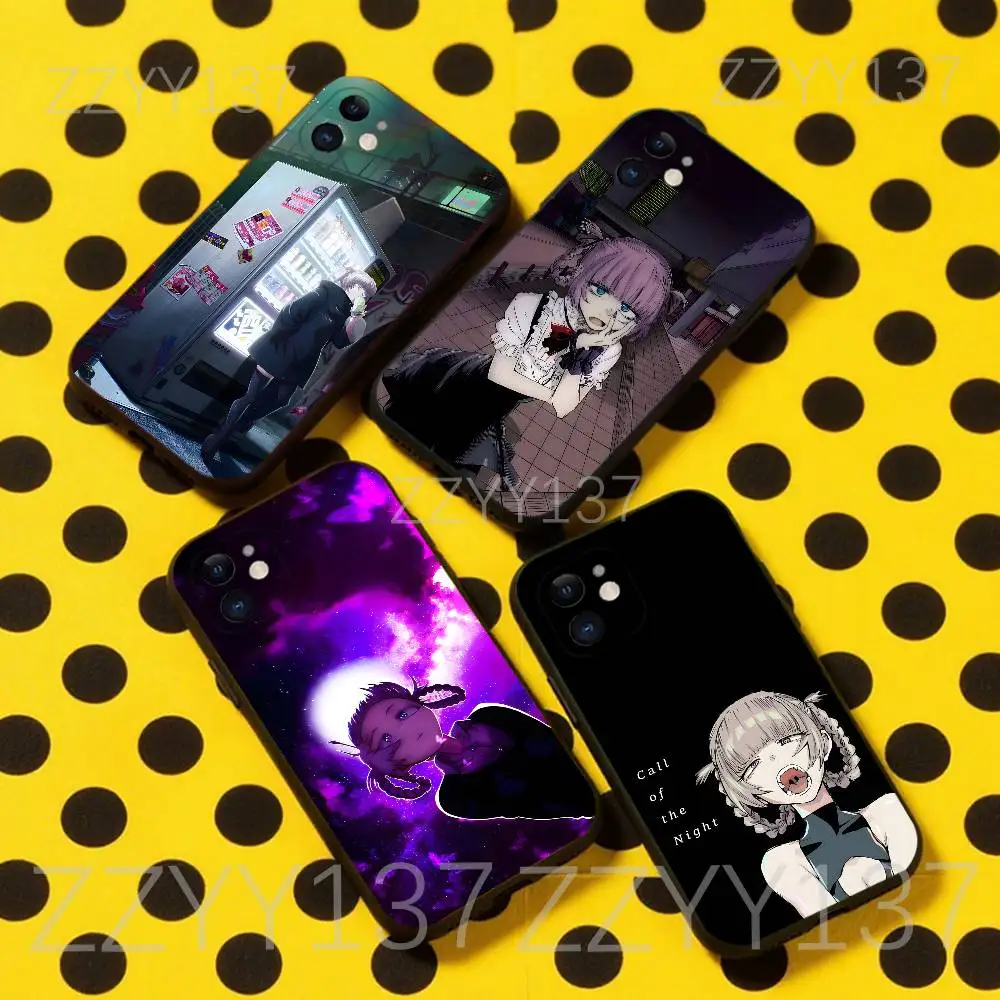 

Nazuna Call Of The Night Phone Case For iPhone 17,16,15,14,13,12,11,Pro,Max,Plus,Air,X,XS,XR,SE,8,7,Mini,Soft Black Funda