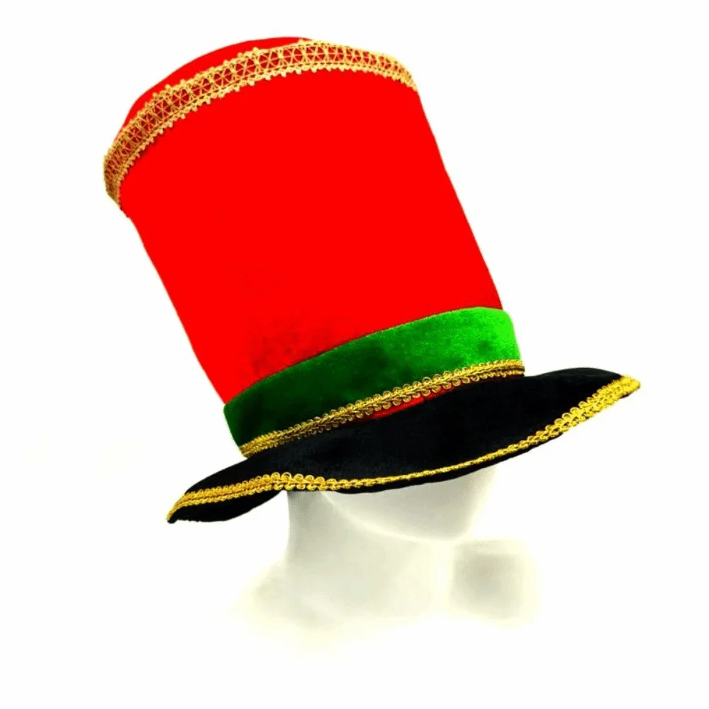 Plastic Christmas Welcome Hat Checkered Cosplay Glitter Sequin Christmas Hat Ornaments Breathable Christmas Party Cap New Year