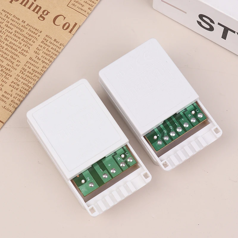 2025 New LED String Dimmer EK-04 2/4-Way 8 Function Knob/Solder-Free Type Push Button Type Light Adjustment Controller Box