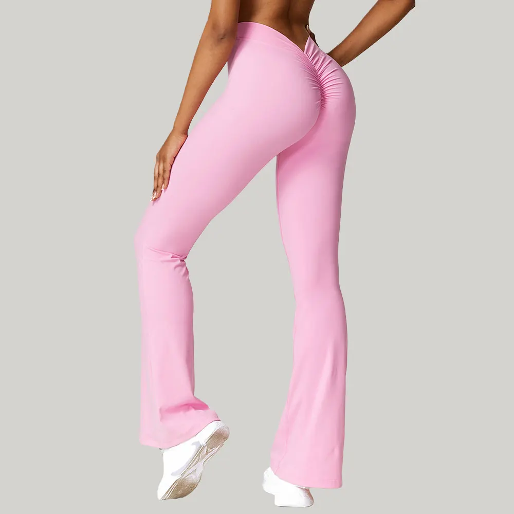 

Быстросохнущие расклешенные брюки для йоги, женские брюки-клеш, спортивные колготки с высокой талией, брюки для фитнеса, эластичные спортивные леггинсы для тренировок в тренажерном зале, пуш-ап