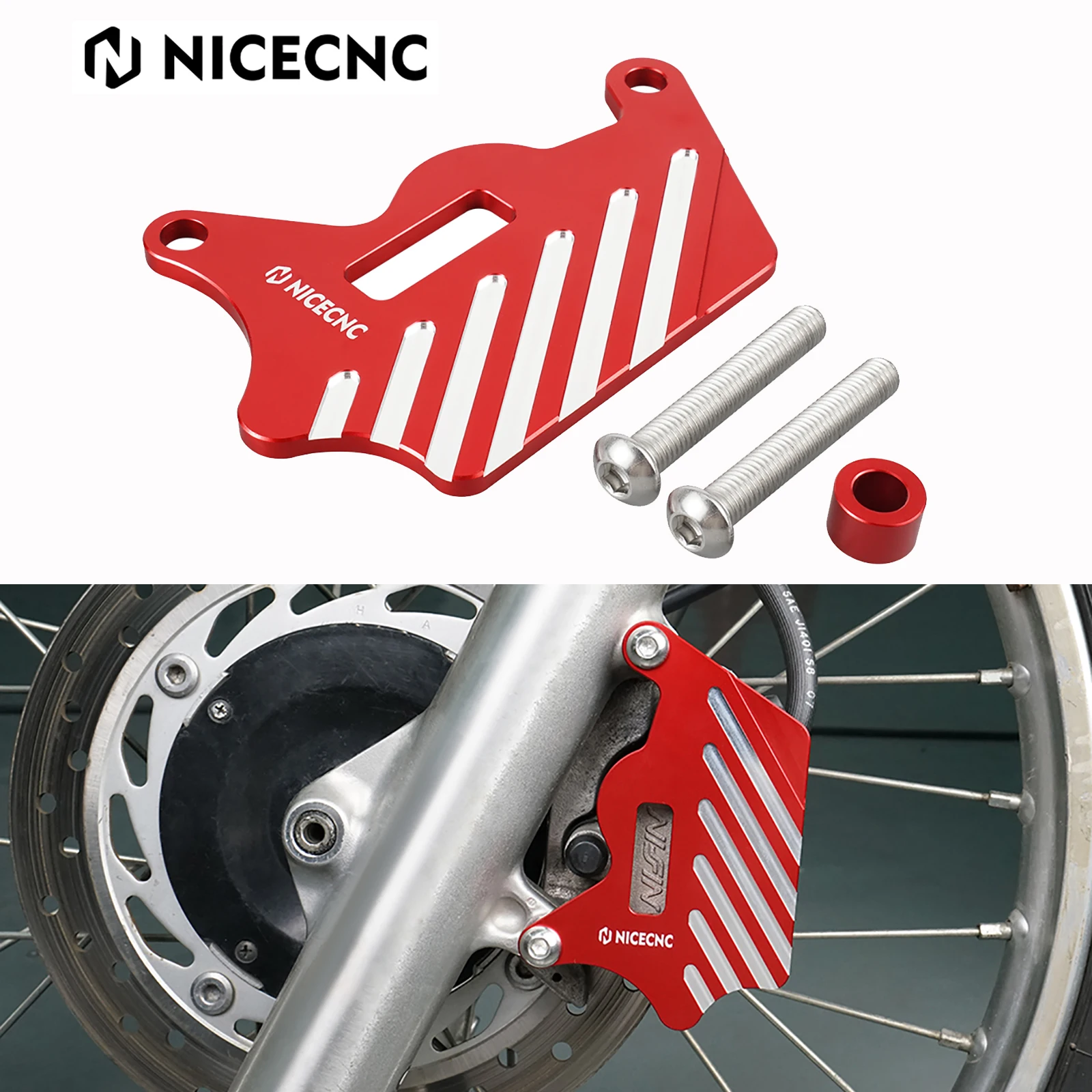 دراجة نارية لهوندا XR 650L 650 L XR650L 1993-2024 2023 2022 2021 2020 2019 الألومنيوم الجبهة الفرامل الفرجار غطاء حماية حامي