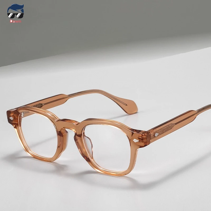 

Ретро-оправы для очков из ацетата, овальные, унисекс, винтажные, в литературном стиле, с защитой от синего света, для коррекции близорукости