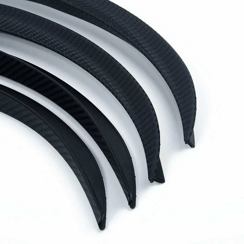 

Arch Wheel Eyebrows protector Rubber Strip Accessory Black Car Carbon Fiber look Exterior Replacement Portable