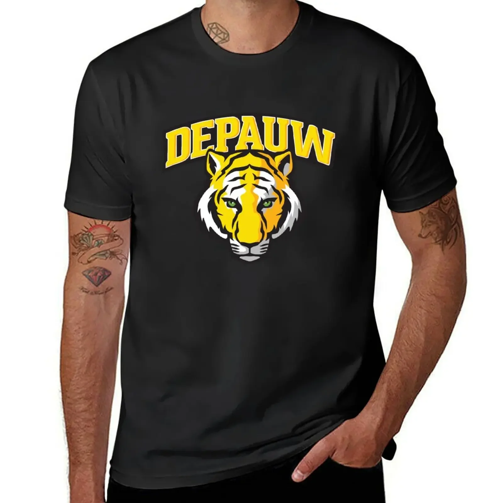 

Depauw University Tigers T-Shirt Aesthetic clothing cute tops mens graphic t-shirts hip hop