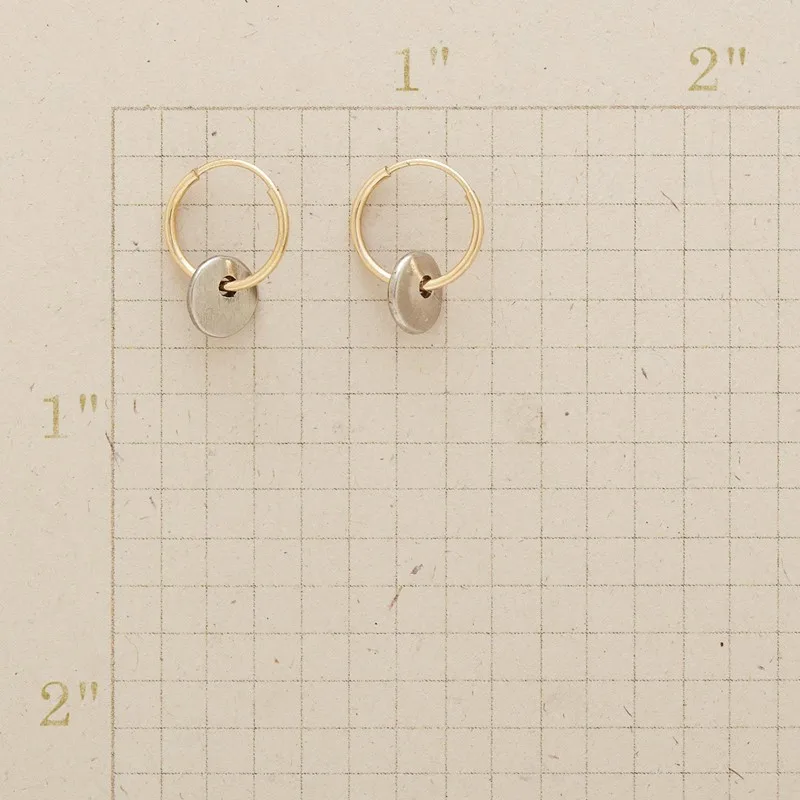 KSRA Fashion Popular Simplicity Circular Silvery Gold Color twine Earrings For Women Personality Shopping Jewelry