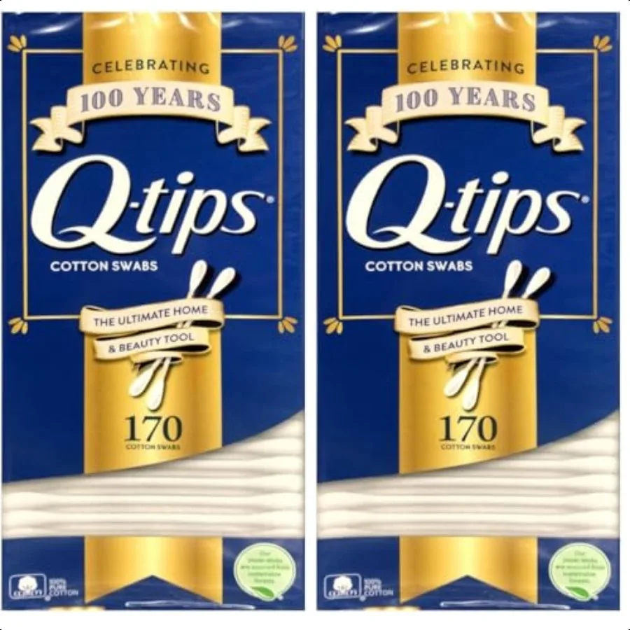 Tamponi di cotone QTips 170 pezzi confezione da 4