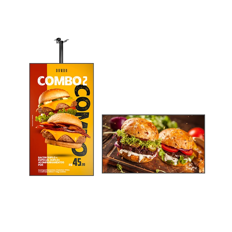 

43-86-дюймовый настенный дисплей с ультравысокой яркостью 1000 кд/м², 4K, Android-система, для торговых центров и образования, цельнометаллический корпус