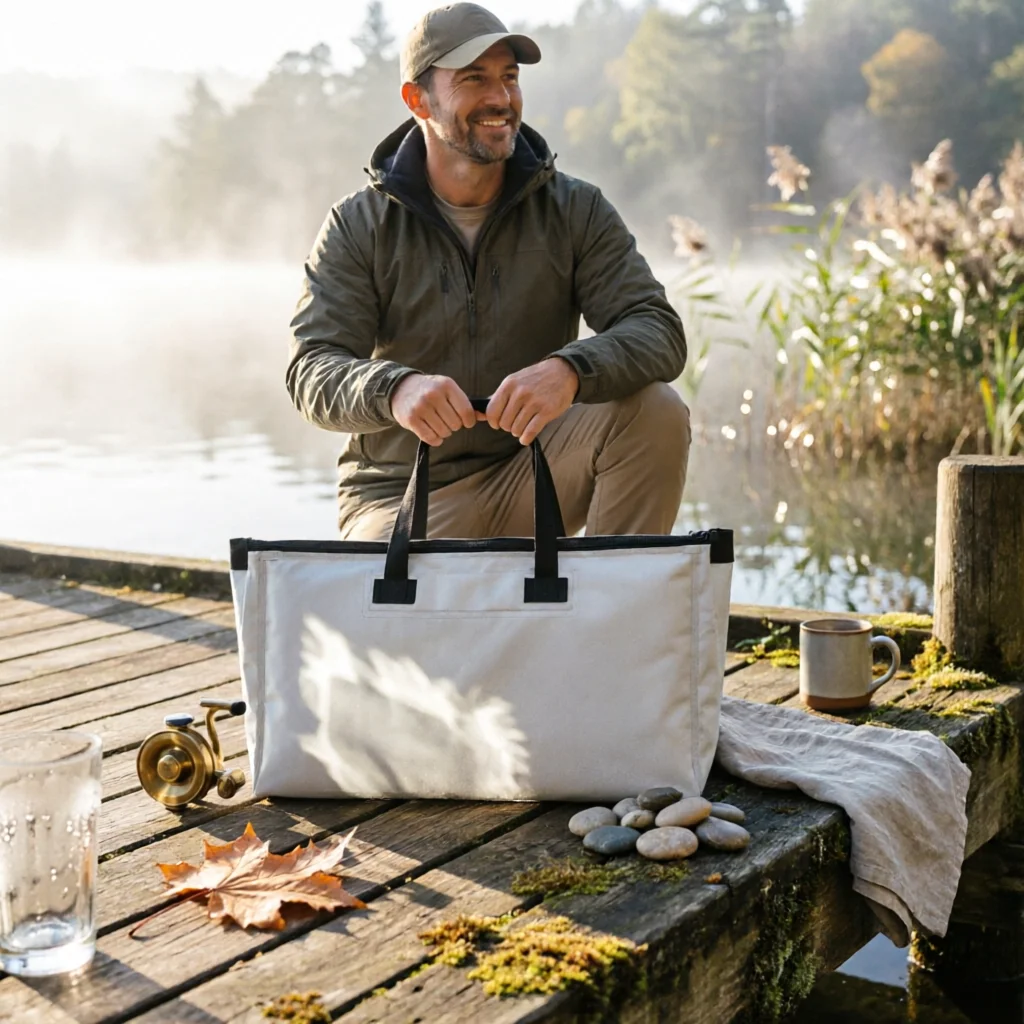 

Seafood Cooler Bag Large Capacity Insulated Seafood Bag Outdoor Gear Wear-Resistant Easy to Clean for Anglers, Camping