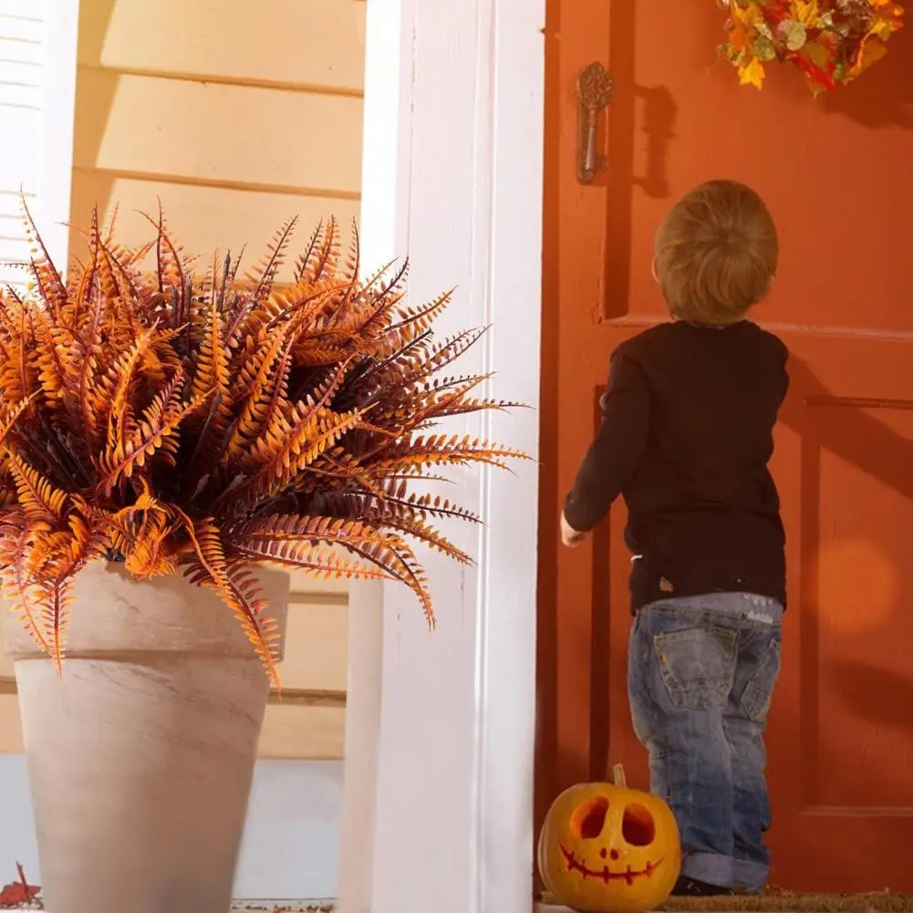 زهور صناعية متينة مقاومة للأشعة فوق البنفسجية، زهور صناعية معلقة في الهواء الطلق، نافذة مزهرية للحديقة في الشرفة للمنزل من الأمام #4