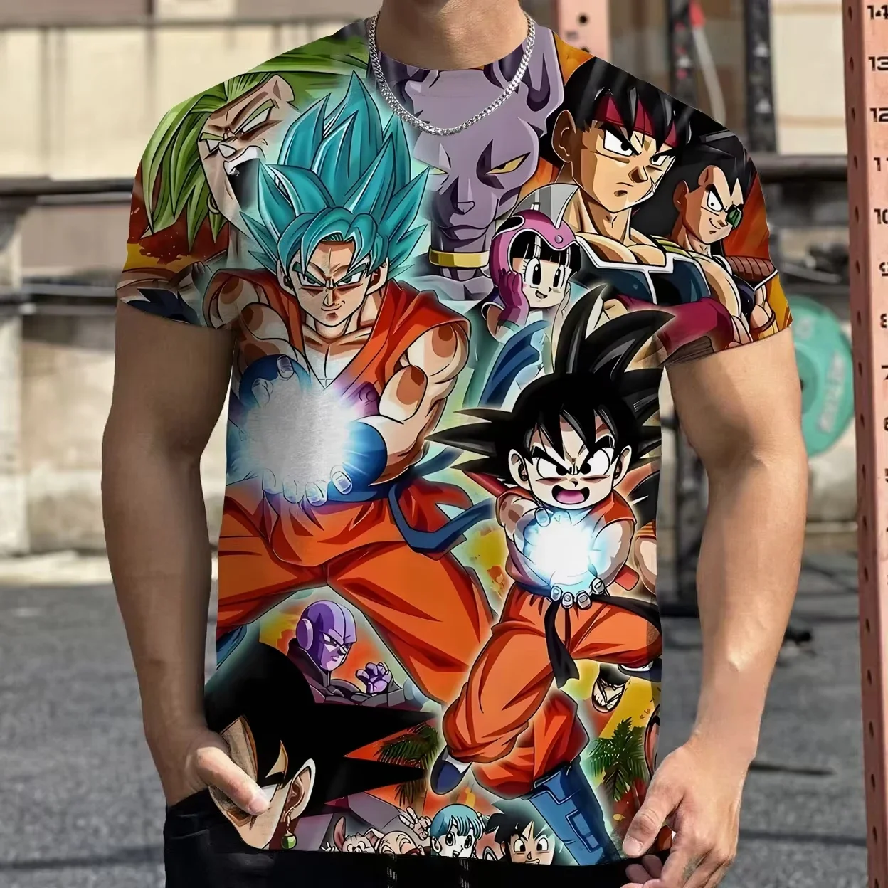 2026 Sommer Dragon Ball T-Shirt Kinder Oberteile Anime Figuren Son Goku Super Saiyan T-Shirt Jungen T-Shirts Kinder Kurzarm