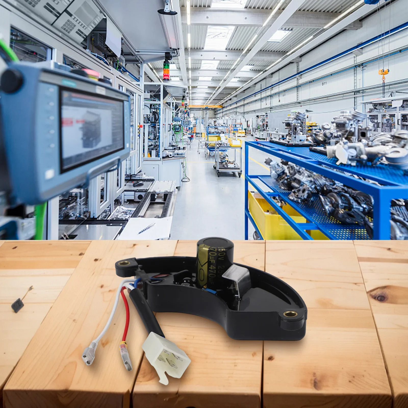 Brand New High Quality 1pcs Light Equipment Regulator Half Moon Voltage Regulator 5.5KW 50/60Hz 5KW 6KW Automatic