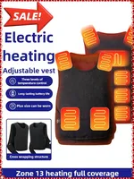 New Heating vest for men plus size loose rechargeable warm vest with smart temperature-controlled graphene heating vest2024 2025