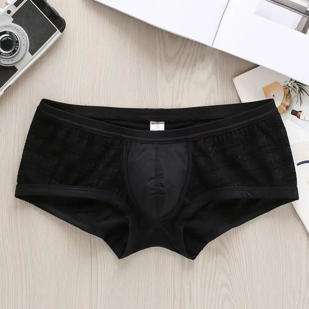 2026manufacturer Quick-drying men's underwear Cross-border new men's boxers Flat pants fashionable and comfortable250216