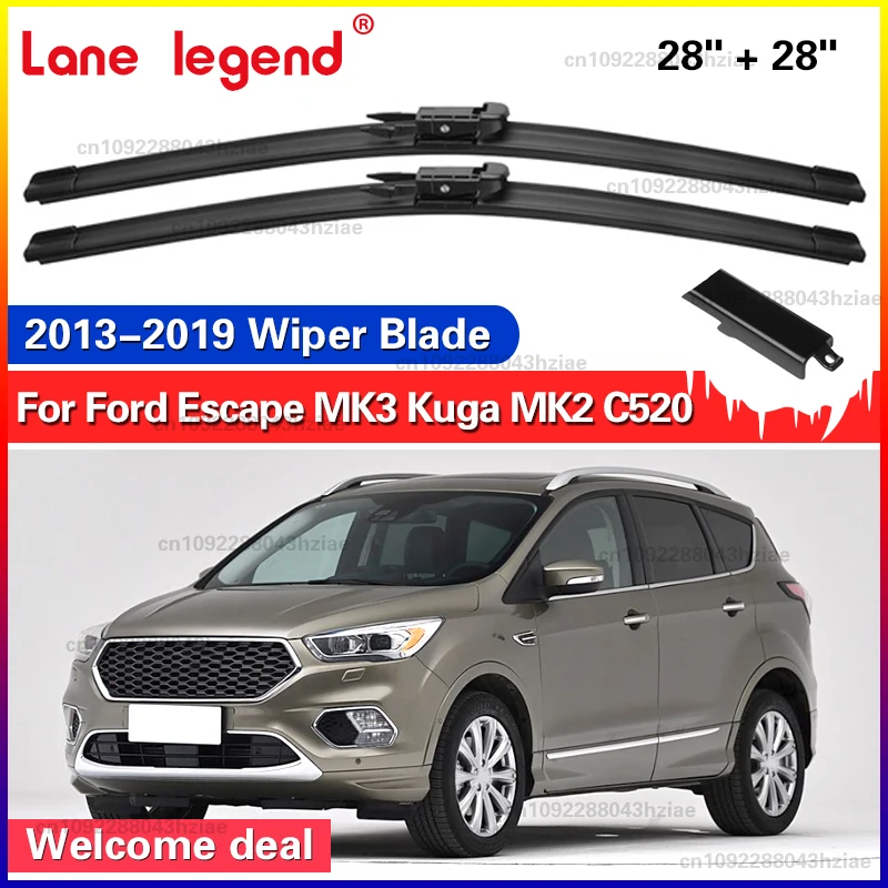 Für Ford Escape MK3 Kuga MK2 C520 2013-2019 28 "+ 28" Front Wischer Klingen Windschutzscheibe windschutz Fenster Auto Zubehör