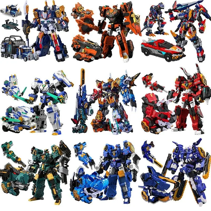 

Mini Force 8, супер диноид, тираннозавр Рекс, боевой король, трансформирующий комбинированный механизм, минифигурки робота, деформирующие игрушки