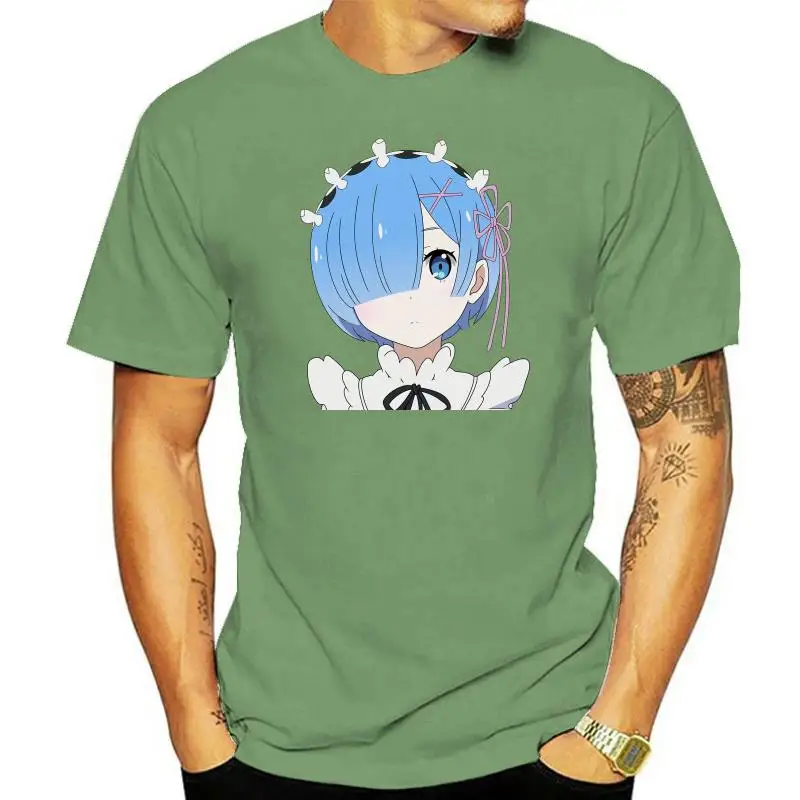 Men tshirt  Re Zero   Rem [no background] Unisex T Shirt Printed T-Shirt tees top