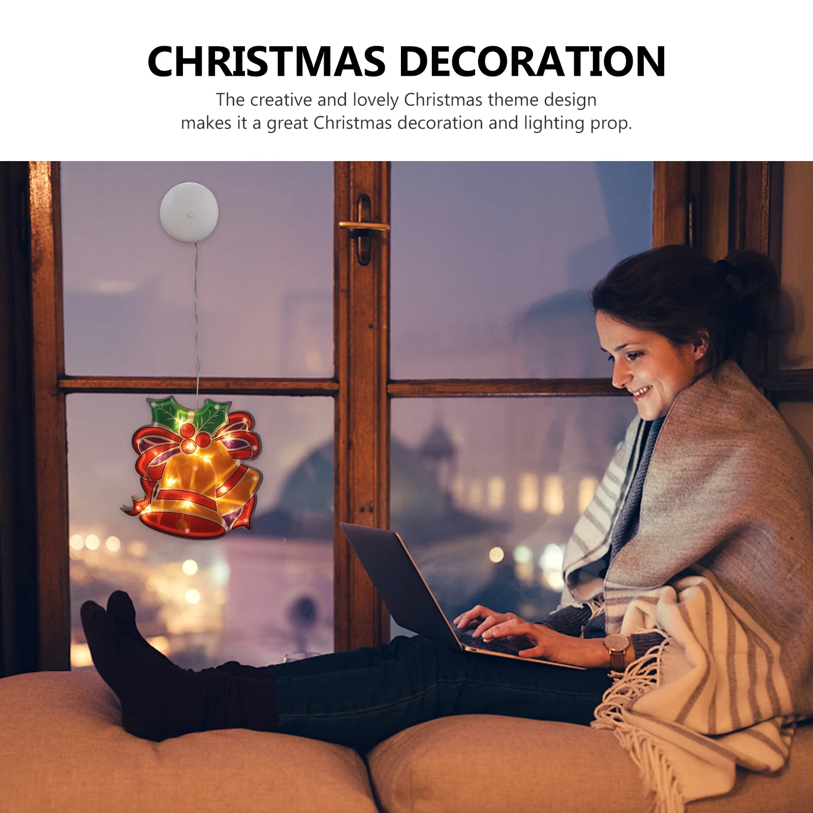 عيد الميلاد شفط كأس ضوء معلقة قلادة متجر نافذة مصباح للزينة ديكور حفلة إضاءة ديكوريّة حلية شفط الخفيفة