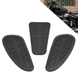 Universal retro motocicleta anti deslizamento tanque almofada lateral gás joelho aderência almofadas de tração protetor adesivo para triumph harley honda yamaha