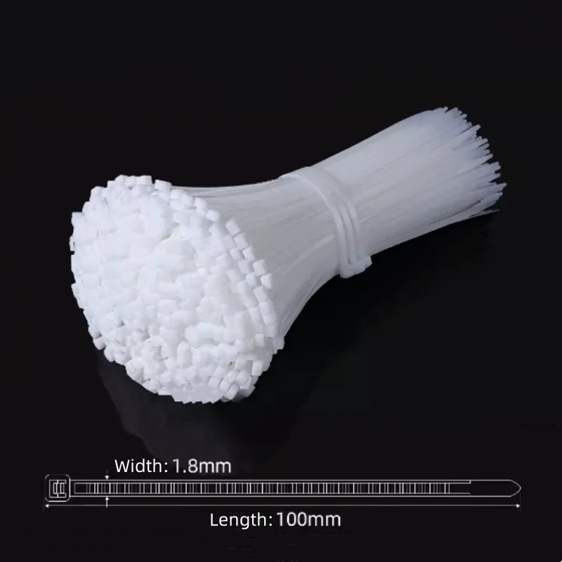 1000Pcs Nylon Cable Ties Adjustable Self-locking Cord Ties Straps Fastening Loop Reusable Plastic Wire Ties For Home Office