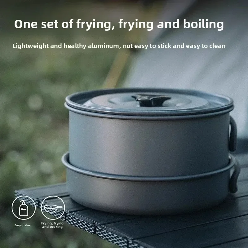 Cooking Set Camping Camping Cooking  Set Pot Cutlery Cookware Set