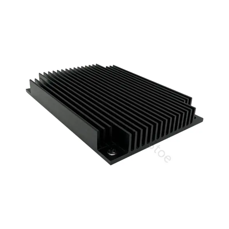 96BA Board Cooling Aluminium-Kühlkörper 80 x 55 x 10 mm mit flacher Basis und vier Befestigungslöchern für passive – Detail 5