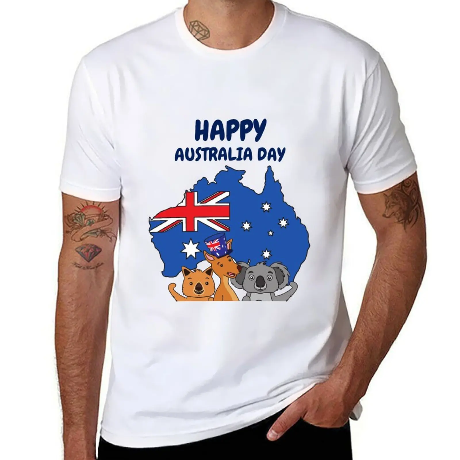 

men t shirts day shirt Happy man cotton 100% cotton shirt t Australia cotton t man T-Shirt