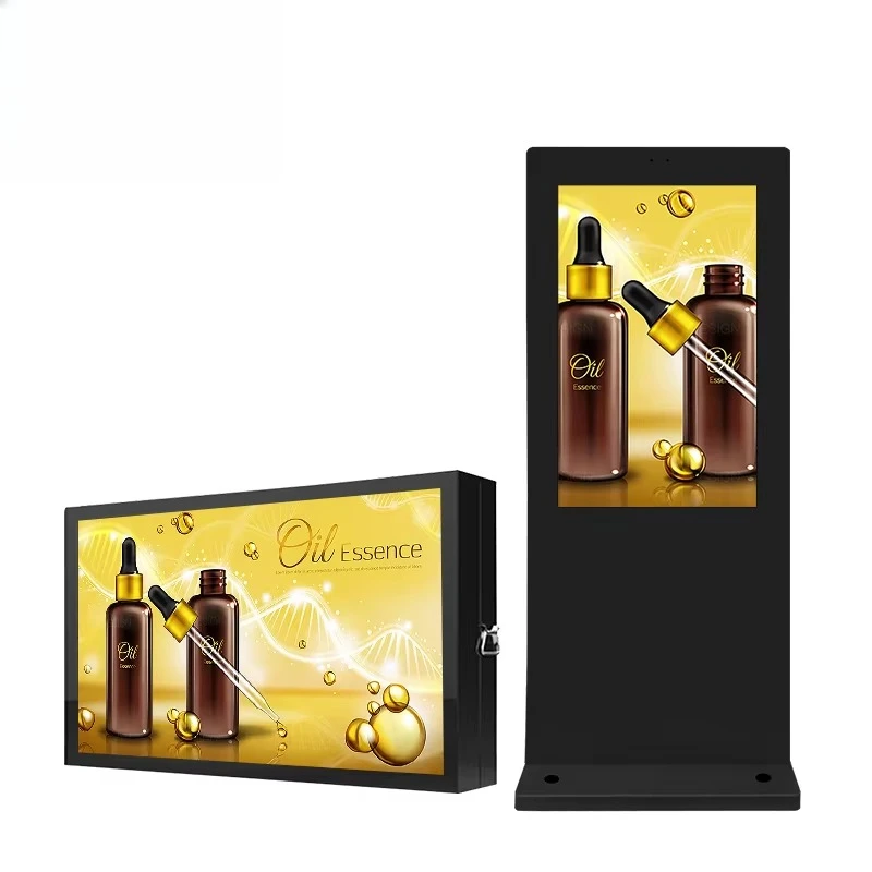 Digital Advertising Signage and Displays Price 43 Inch Vertical Floor Stand LED LCD Commercial Indoor Screen