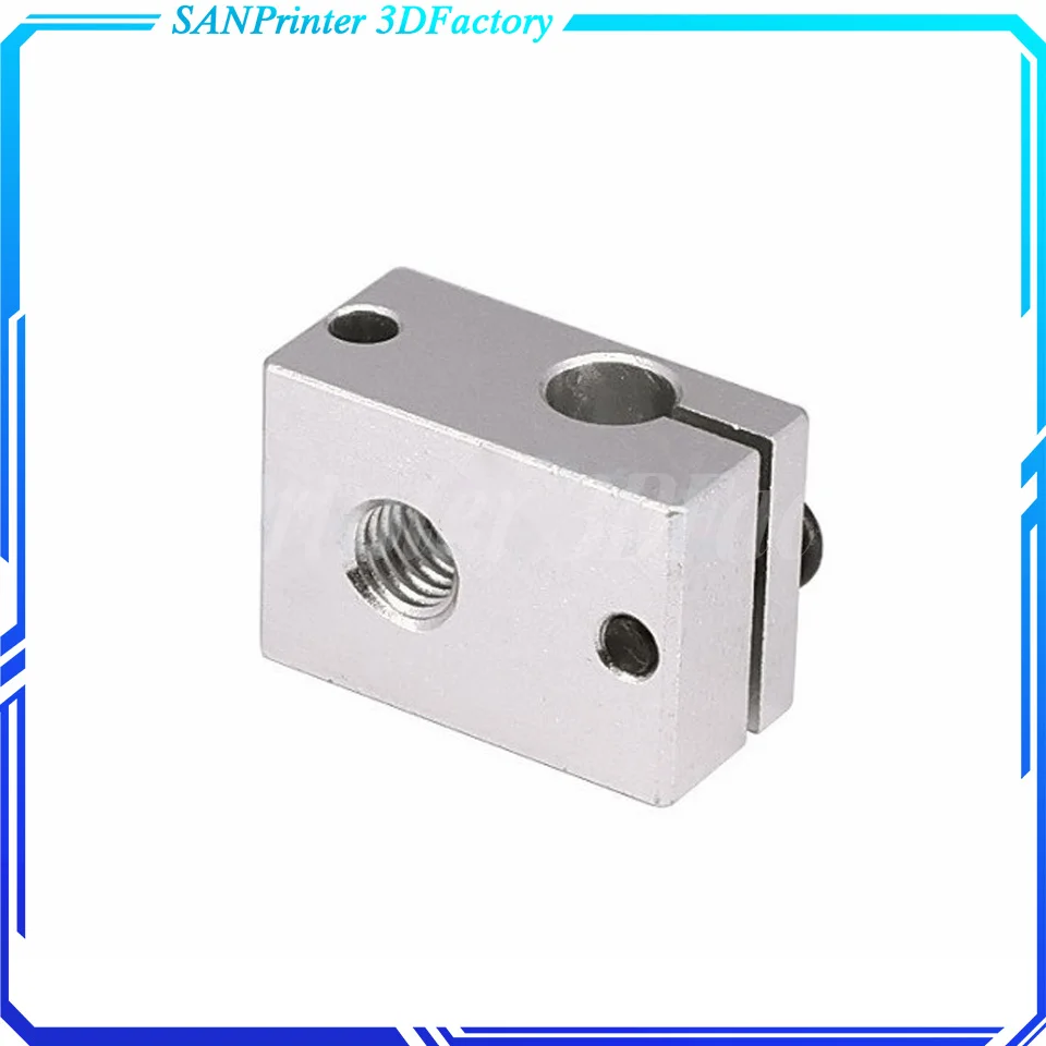 Aluminium V6 Heat Block 23*16*12 mm For E3D V5 V6 PT100 J-head Extruder HotEnd Heater Heating 3D printer Accessorie