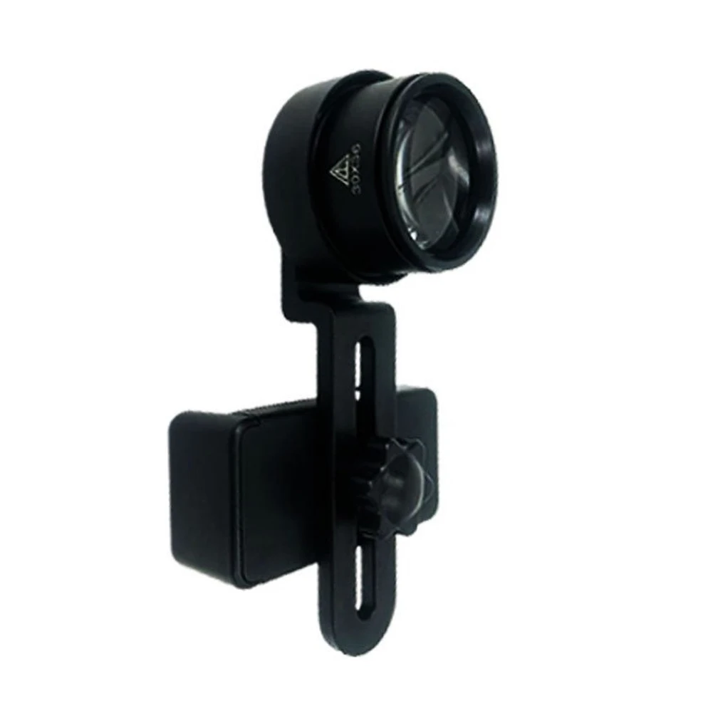 Macro Lens Adapter Clip-on Magnifier Non-slip Rubber Pad Curved Groove Clamp 1 4-inch Brass Nut For Smartphones