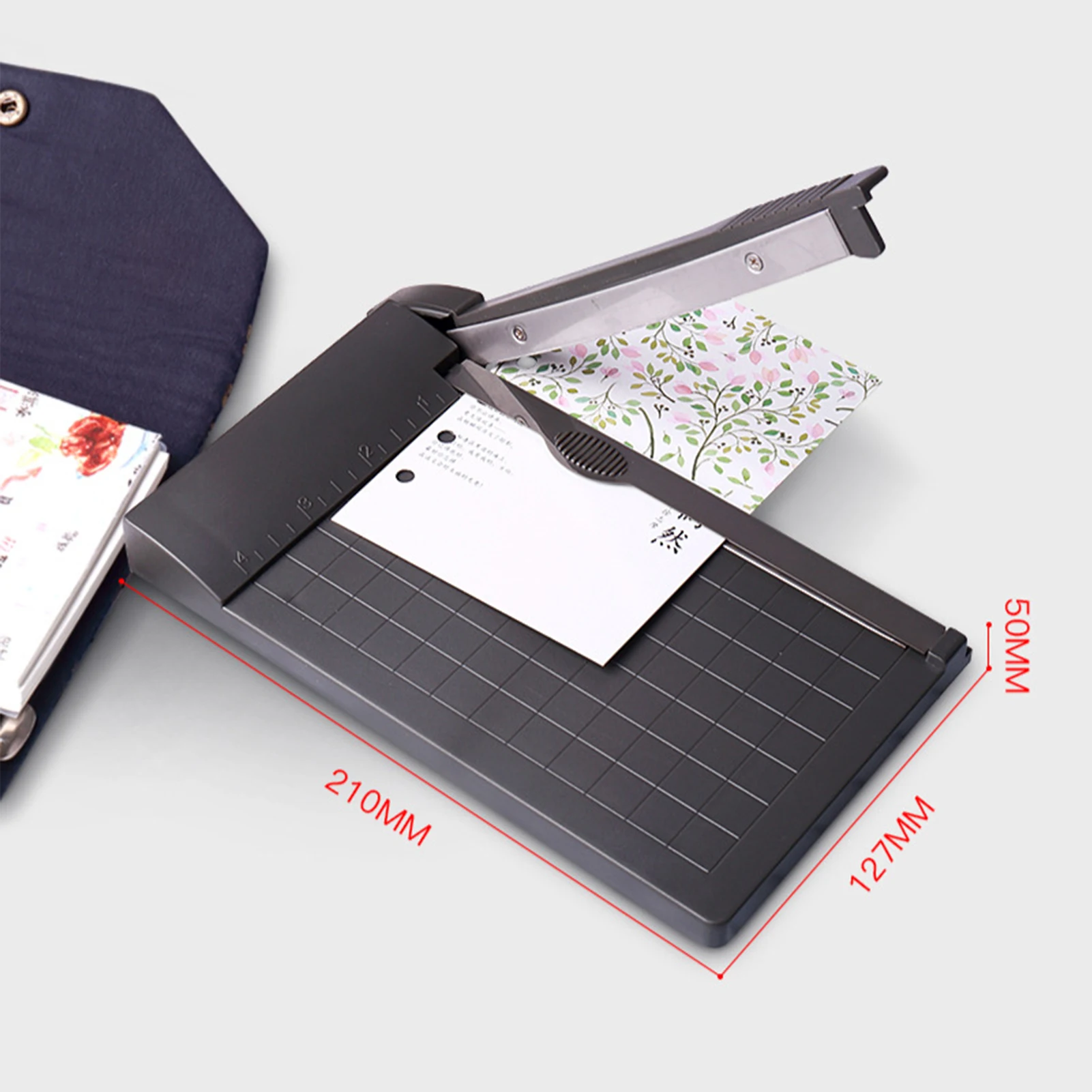 Mini Paper Trimmer Guillotine Cutter 6 Inch (160mm) Cut Length Desktop Paper Cutting Machine with Security Cutter Head