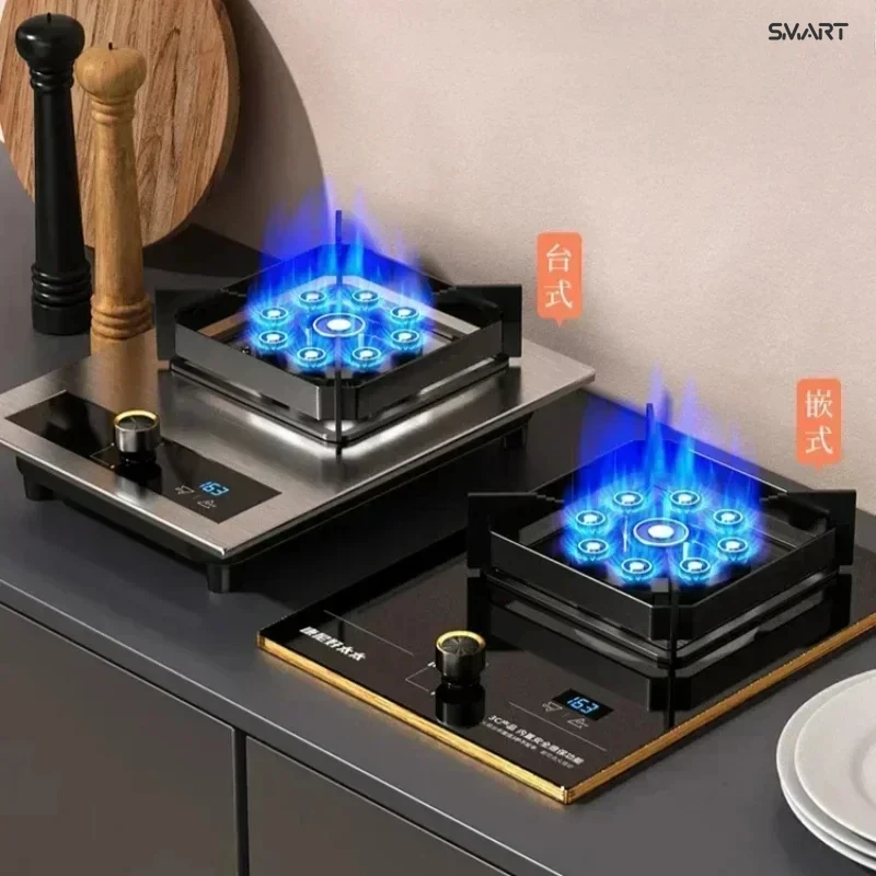 

New for home kitchens Large Flame Single Burner Gas Stove for Natural LPG, with Cooktop gas cooker