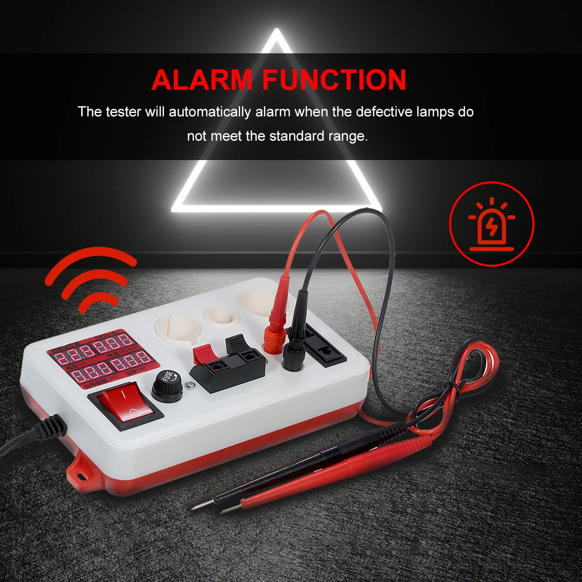 LED Power Tester Lamp Tester Clamp Electric Power Meter for Bulb Lighting Lamp Lantern Electric Parameter Measurement