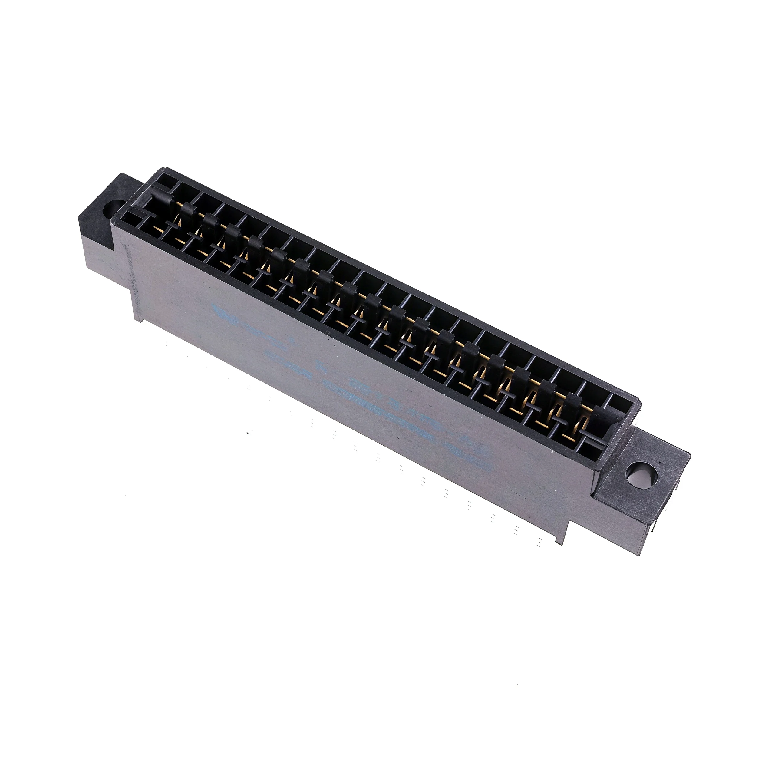 5pcs Edge Connector Slot 3.175 mm Pitch 30 36 40 44 56 60 72 80 86 100 Pin PCB Gold Finger Board Socket Through Holes Flange