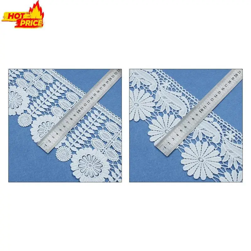 수용성 자수 레이스 흰색 중공 의류 커튼 레이스 액세서리