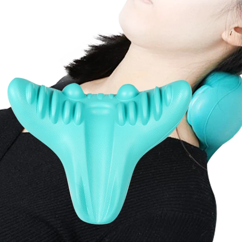 2023 New Authentic C-Rest Neck Massage Pillow Back Shoulder Stretcher Repair Tools Spine Cervical Chiropractic Traction Device