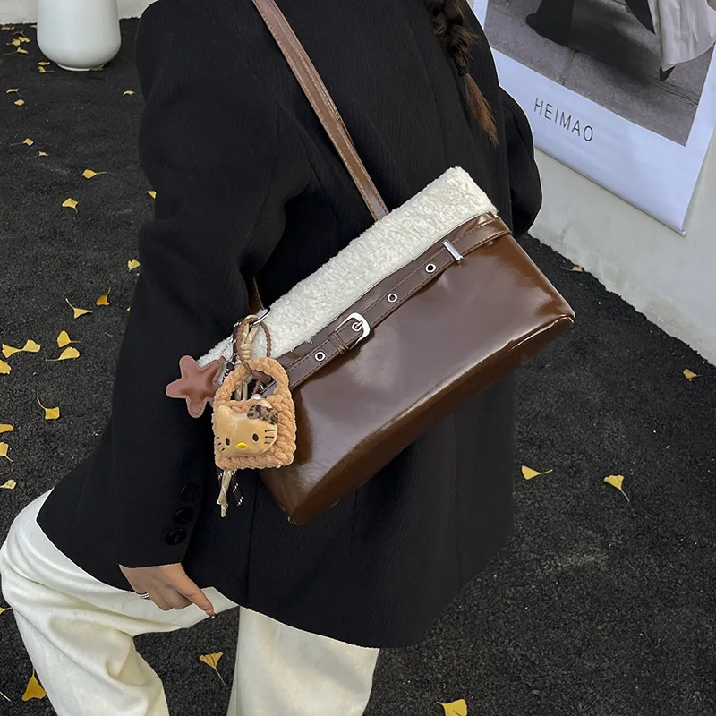 

2025 A/W Underarm Bag for Women, Genuine Leather Multi-way Shoulder Crossbody Tote, Vintage Chic Large Capacity Work Purse