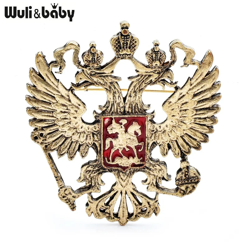 Wuli & baby, винтажный значок с орлом, броши, булавки для женщин, унисекс, 3 цвета, летающий Бог, птица, искусственная птица, Повседневная брошь, булавки, подарки
