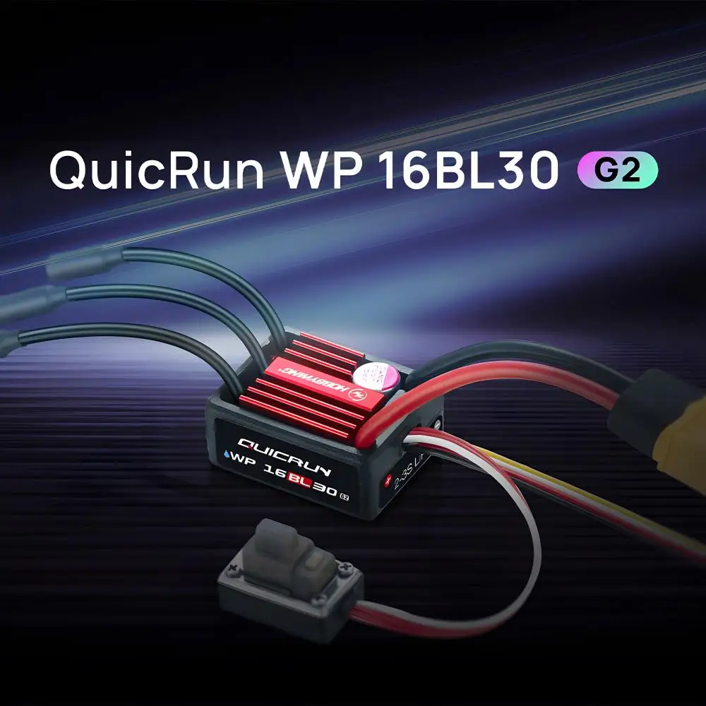 Hobbywing Brushless ESC QuicRun WP 16BL30 G2 IP67 Sensorless ESC For 1:16 1:18 On-Road Off-Road Short Course Monster Truck