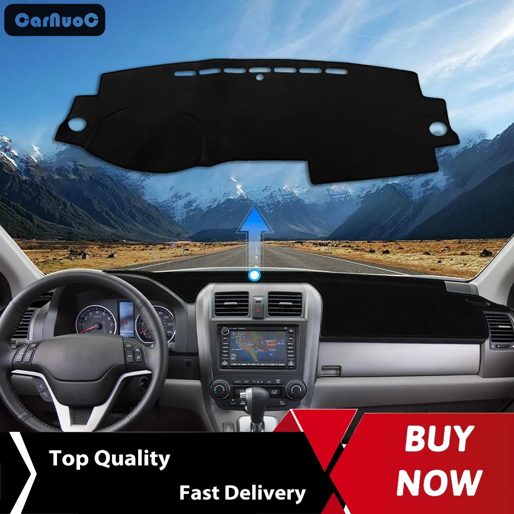 

For Honda CR V RE1-RE5 RE7 2007-2011 Anti UV Dashboard Protector Mat Non Slip Sunshade Cover for Car Interior Instrument Panel