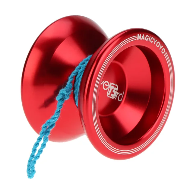 Profesjonalna magiczna Yoyo T5 Overlord stop aluminium metalowa Yoyo 8 kulkowe łożysko KK ze sznurkiem dla dzieci zabawki dla chłopców