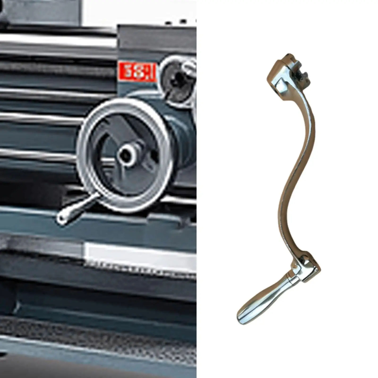 

Lifting Crank Handle Professional Portable Ergonomic Spare Parts Mill Part