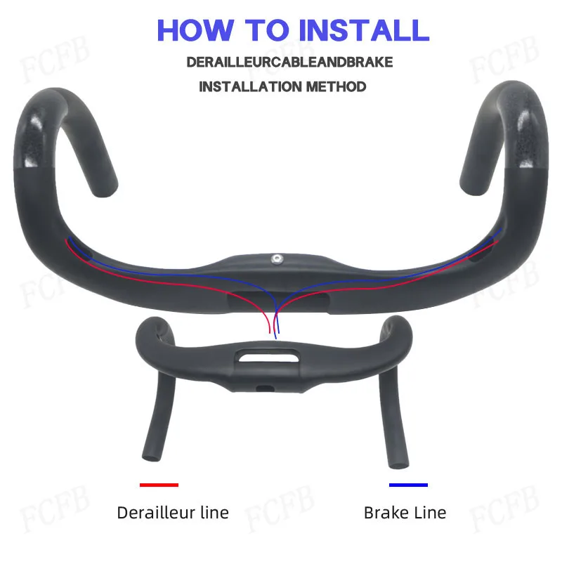 T1000 велосипедный карбоновый дорожный внутренний руль 300/320/340/360/380/400/420/440 мм маршрутизация дорожный велосипед ручка велосипедная рама части