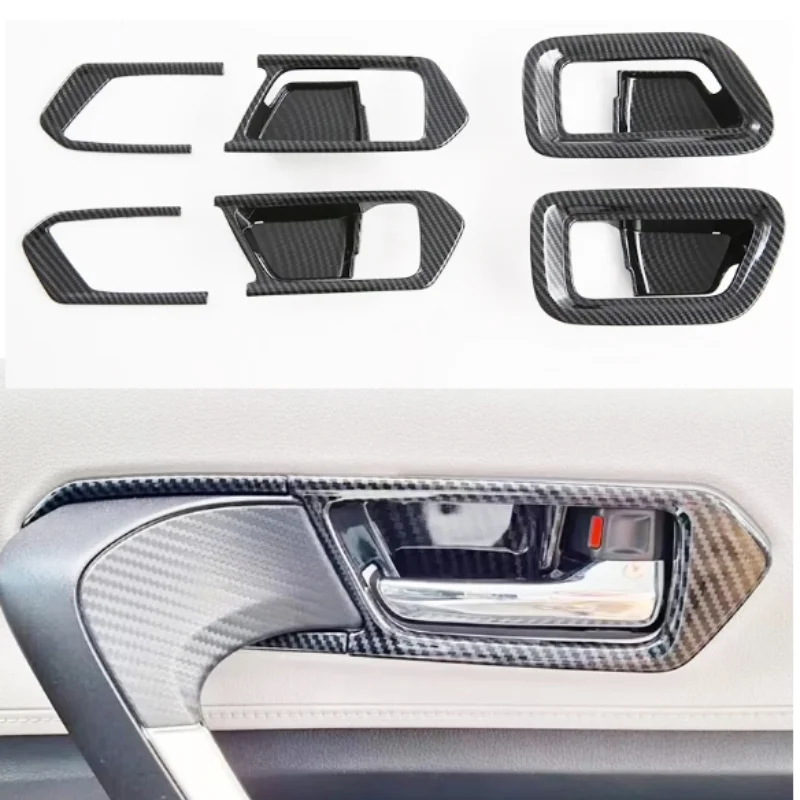 

Car Inner Door Handle Bowl Cover Trim ABS Decoration Frame Sticker For Toyota Veloz2022 2023 2024