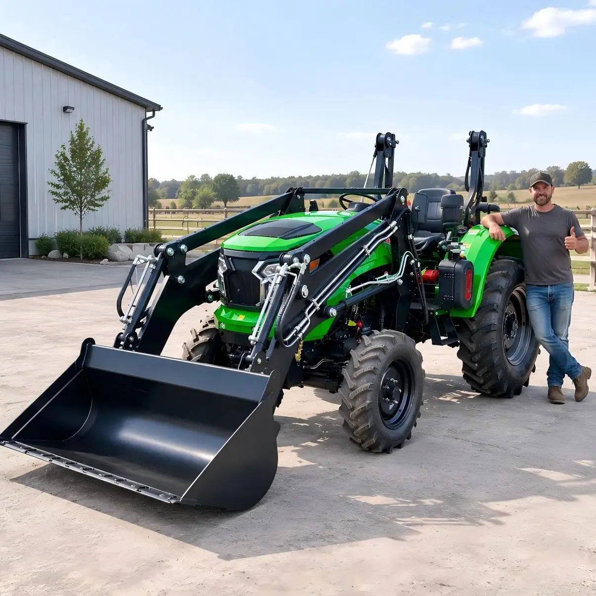 Customized 50HP4WD Tractor Agricultural Farm Tractor With Hydraulic System Utility Tractor For Farming Plowing Tilling Transport