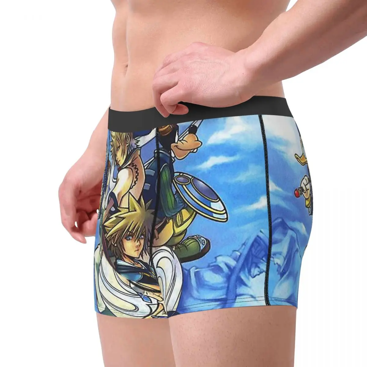 Characters Kingdom Hearts Underpants Homme Panties Man Underwear Comfortable Shorts Boxer Briefs