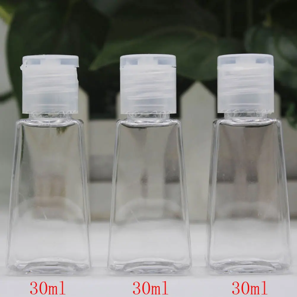 

10 Pcs Hand Fluid Bottle Transparent Container Lotion Refillable Liquid